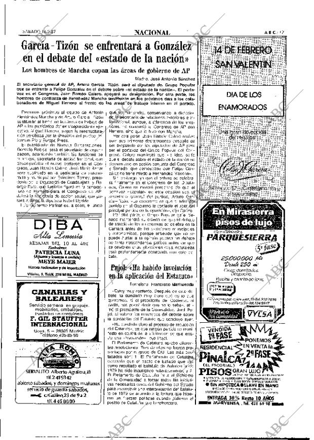 ABC MADRID 14-02-1987 página 17