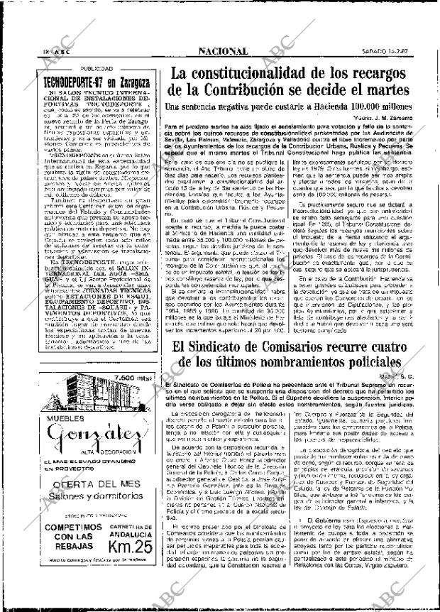 ABC MADRID 14-02-1987 página 18