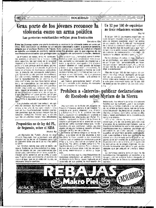 ABC MADRID 14-02-1987 página 38