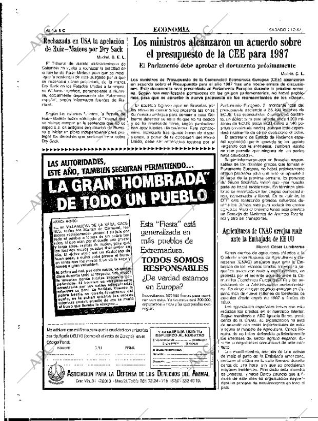 ABC MADRID 14-02-1987 página 68