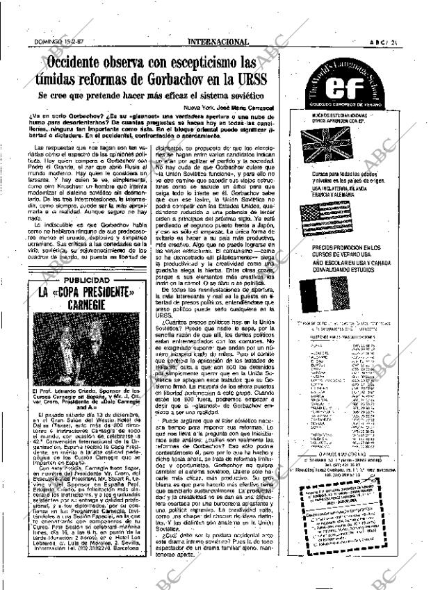 ABC SEVILLA 15-02-1987 página 21
