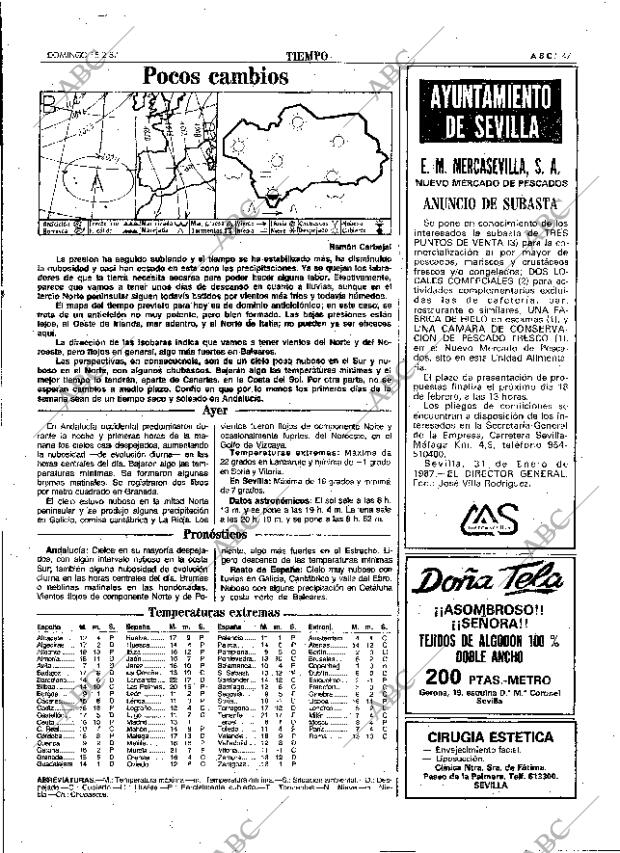 ABC SEVILLA 15-02-1987 página 47