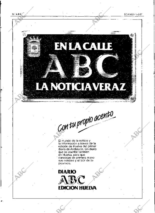 ABC SEVILLA 15-02-1987 página 50