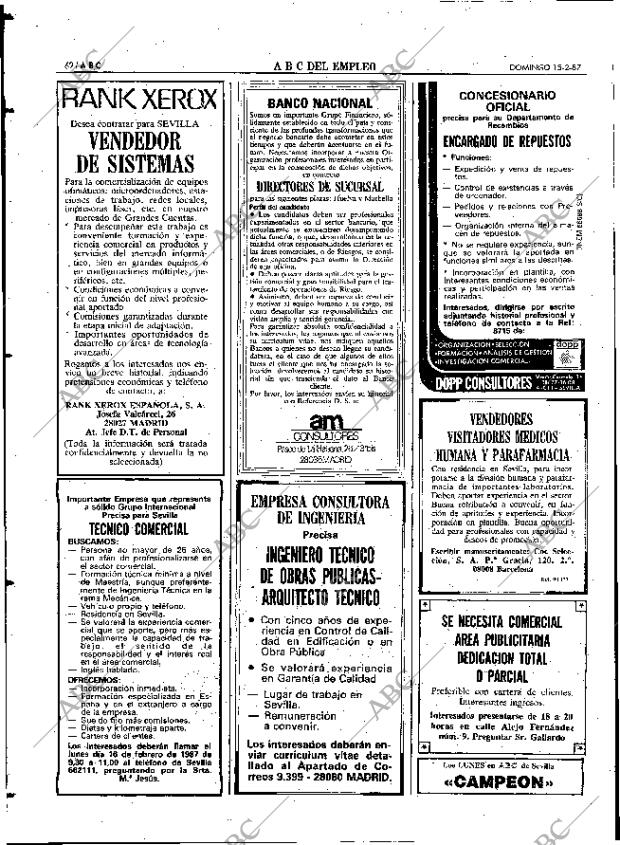 ABC SEVILLA 15-02-1987 página 62