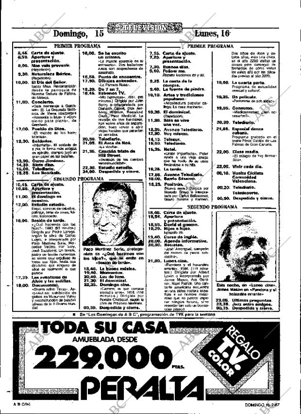 ABC SEVILLA 15-02-1987 página 94