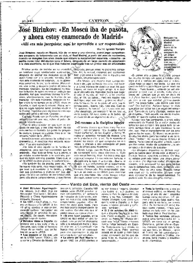 ABC MADRID 16-02-1987 página 66