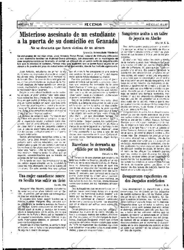 ABC MADRID 18-02-1987 página 58