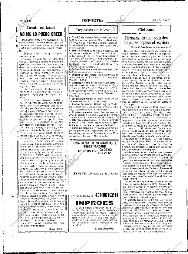 ABC MADRID 19-02-1987 página 76