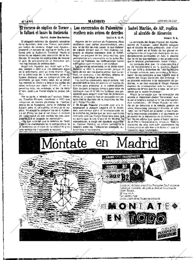 ABC MADRID 20-02-1987 página 40