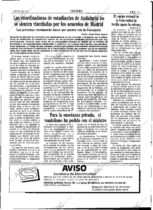 ABC SEVILLA 20-02-1987 página 43