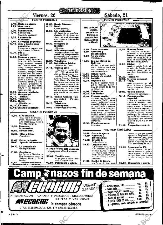 ABC SEVILLA 20-02-1987 página 78