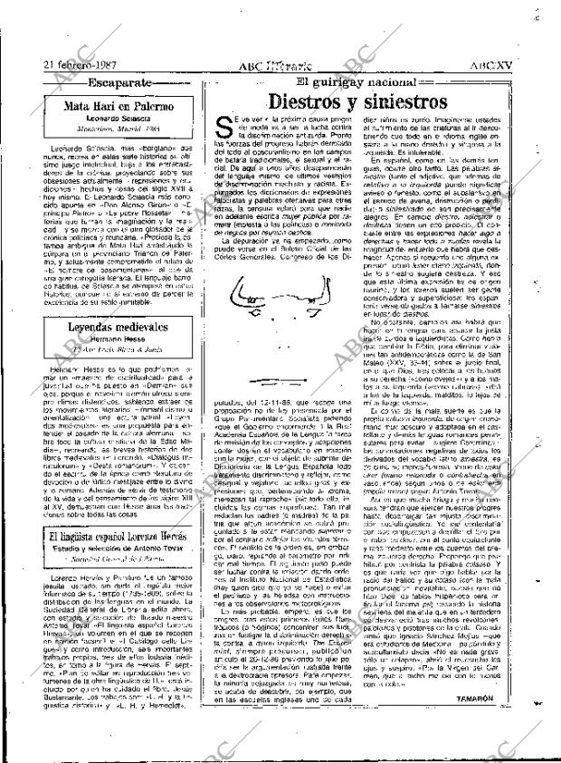 ABC MADRID 21-02-1987 página 55