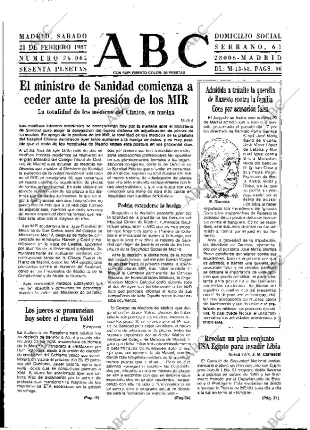 ABC MADRID 21-02-1987 página 9