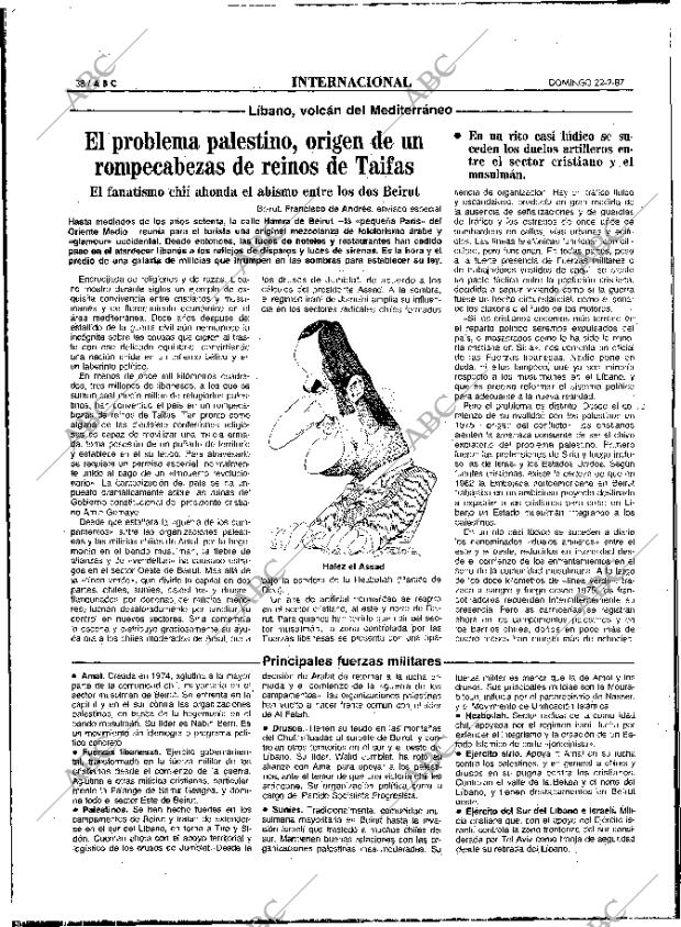 ABC MADRID 22-02-1987 página 38