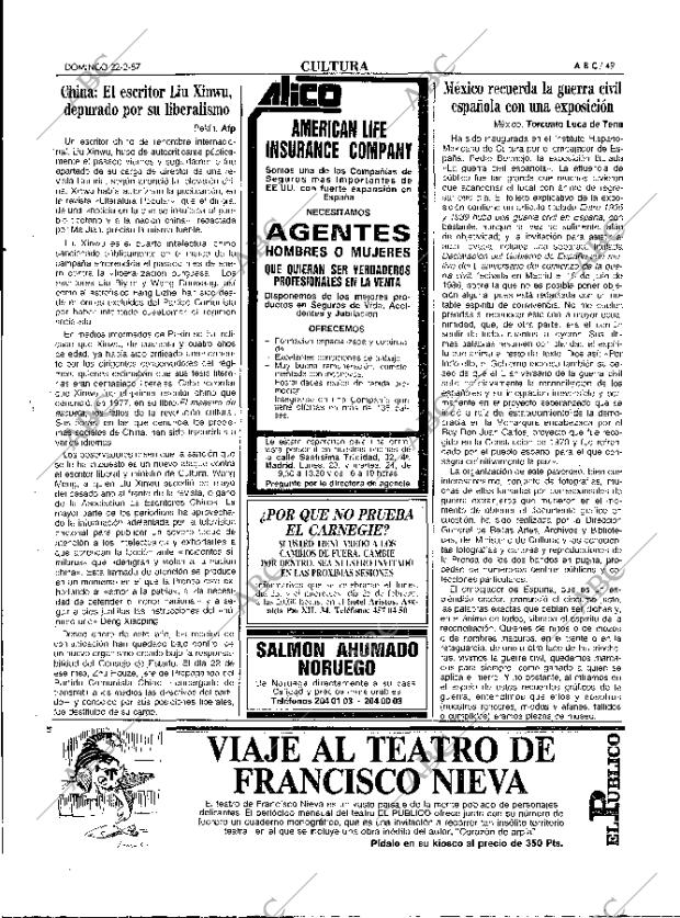ABC MADRID 22-02-1987 página 49