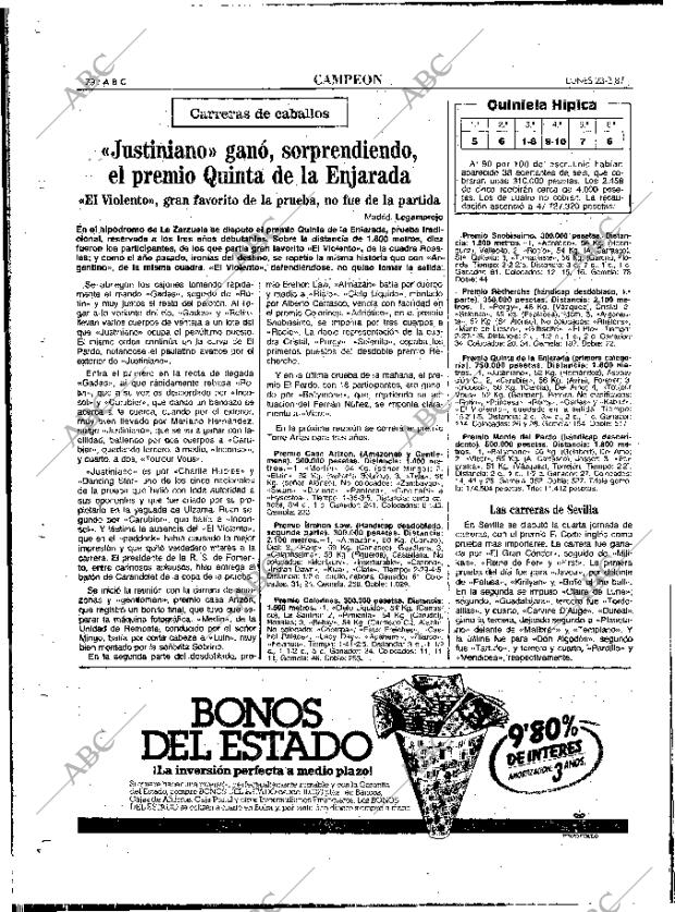 ABC MADRID 23-02-1987 página 70