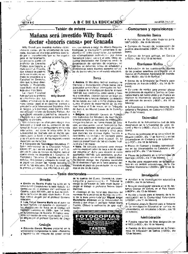 ABC MADRID 24-02-1987 página 60