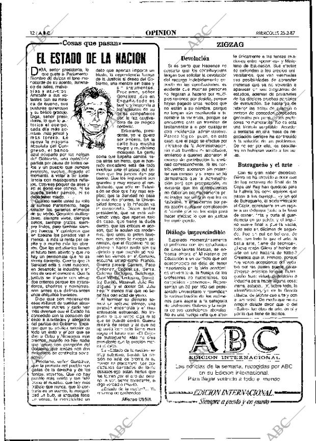 ABC MADRID 25-02-1987 página 12