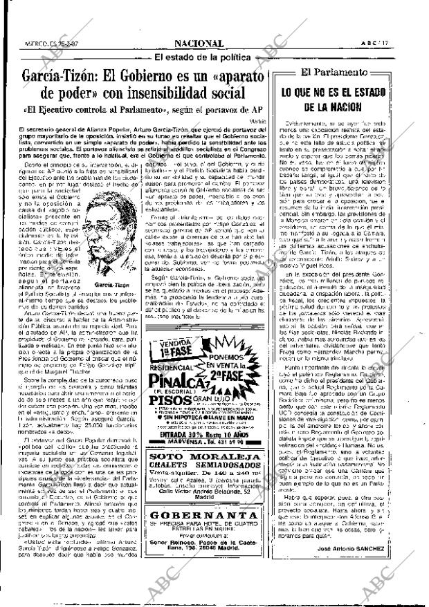 ABC MADRID 25-02-1987 página 17