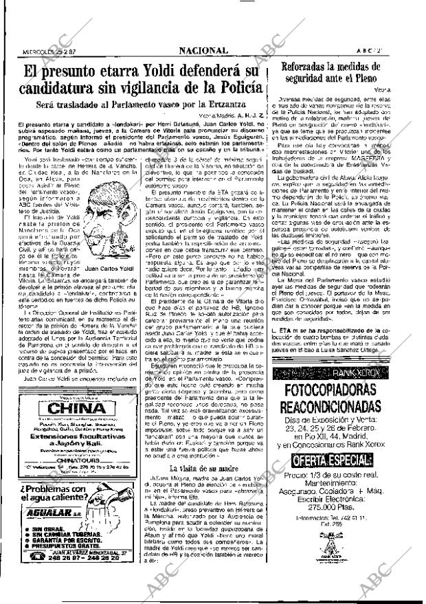 ABC MADRID 25-02-1987 página 21