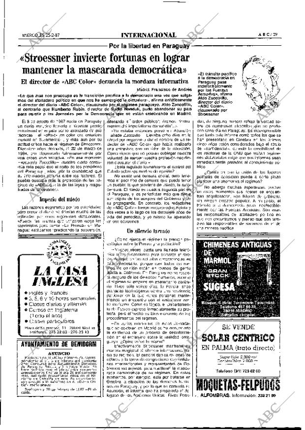 ABC MADRID 25-02-1987 página 29