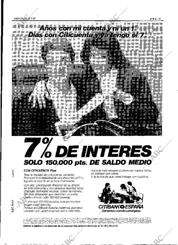 ABC MADRID 25-02-1987 página 31