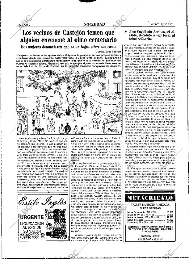 ABC MADRID 25-02-1987 página 42