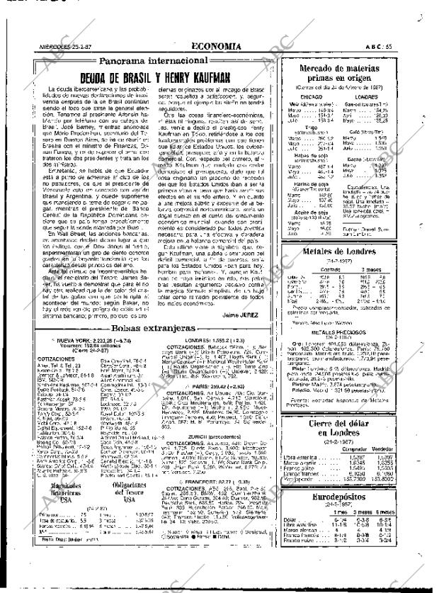 ABC MADRID 25-02-1987 página 65