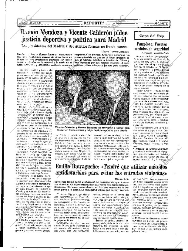 ABC MADRID 25-02-1987 página 67