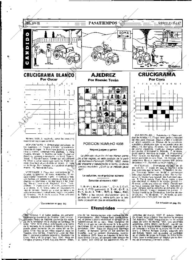 ABC MADRID 25-02-1987 página 98