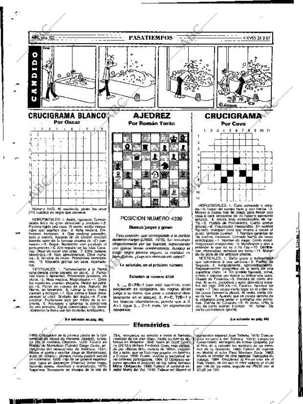 ABC MADRID 26-02-1987 página 102