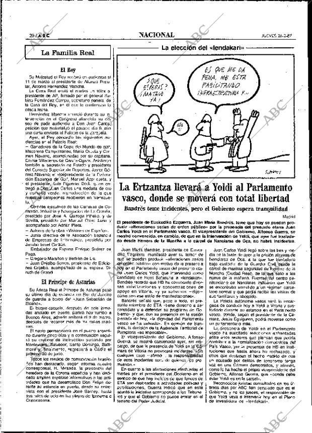 ABC MADRID 26-02-1987 página 20