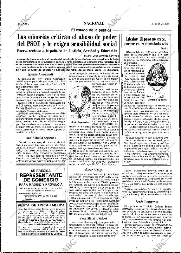 ABC MADRID 26-02-1987 página 24