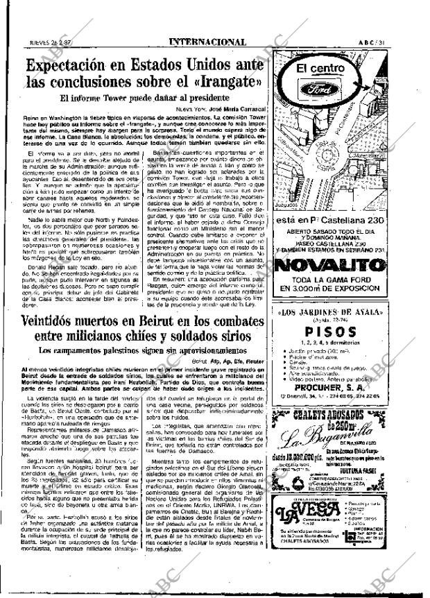 ABC MADRID 26-02-1987 página 31