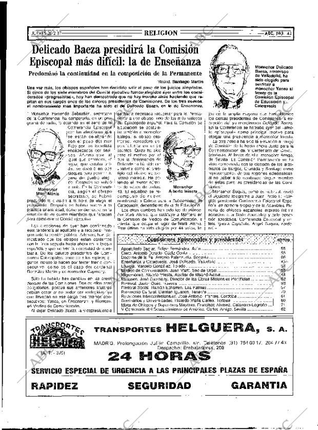ABC MADRID 26-02-1987 página 43