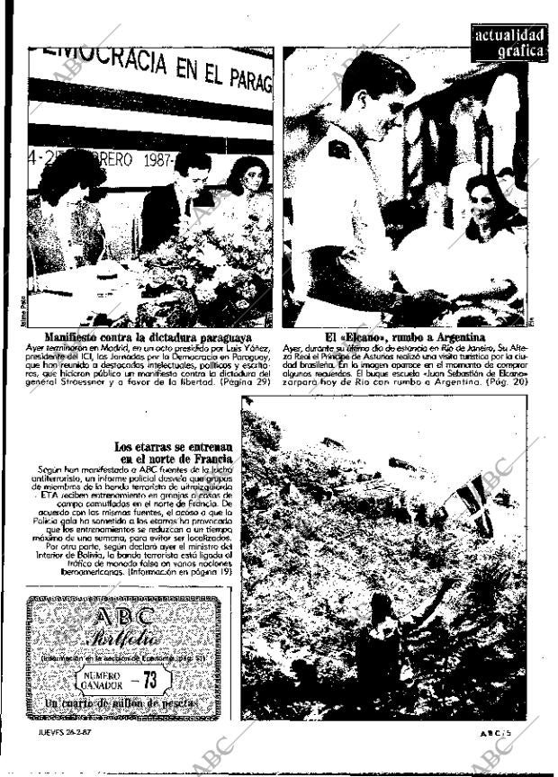 ABC MADRID 26-02-1987 página 5