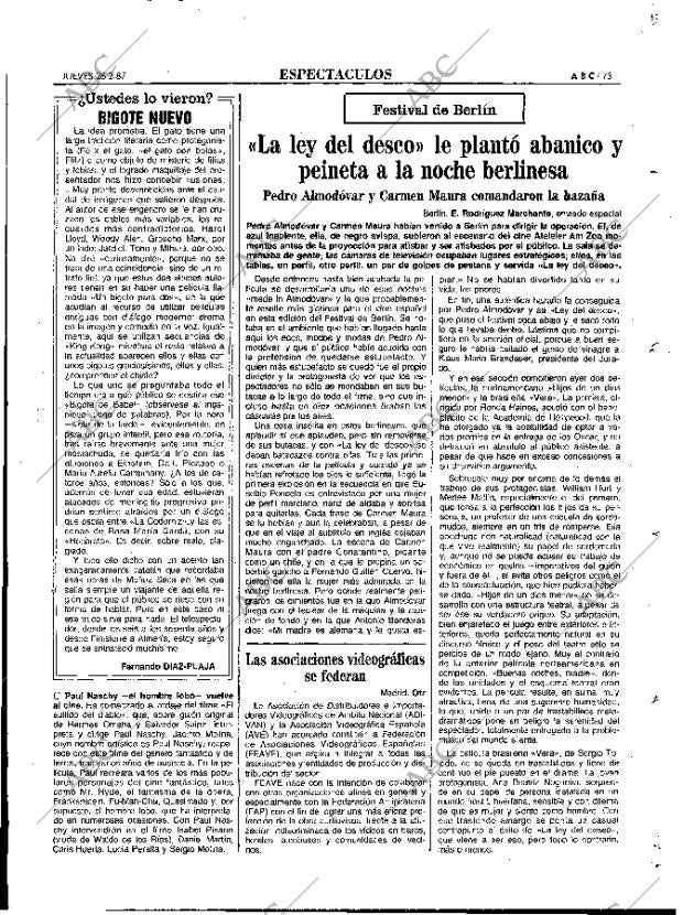 ABC MADRID 26-02-1987 página 73