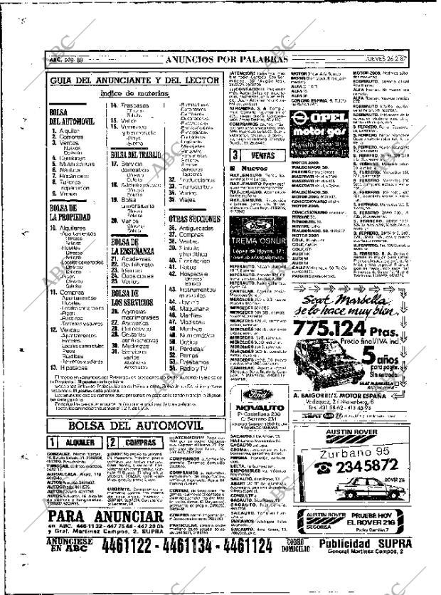 ABC MADRID 26-02-1987 página 88
