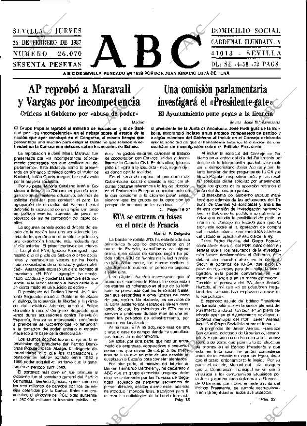 ABC SEVILLA 26-02-1987 página 9