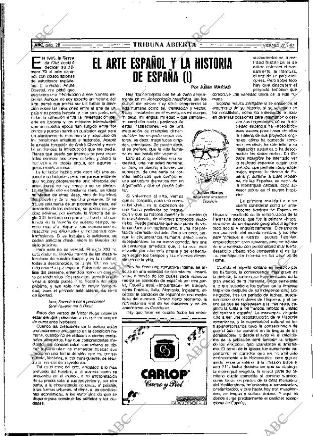 ABC MADRID 27-02-1987 página 28
