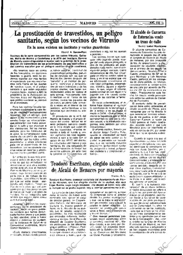 ABC MADRID 27-02-1987 página 35