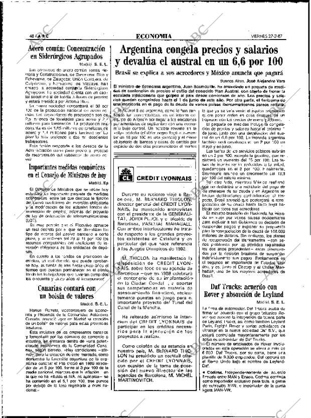 ABC MADRID 27-02-1987 página 48