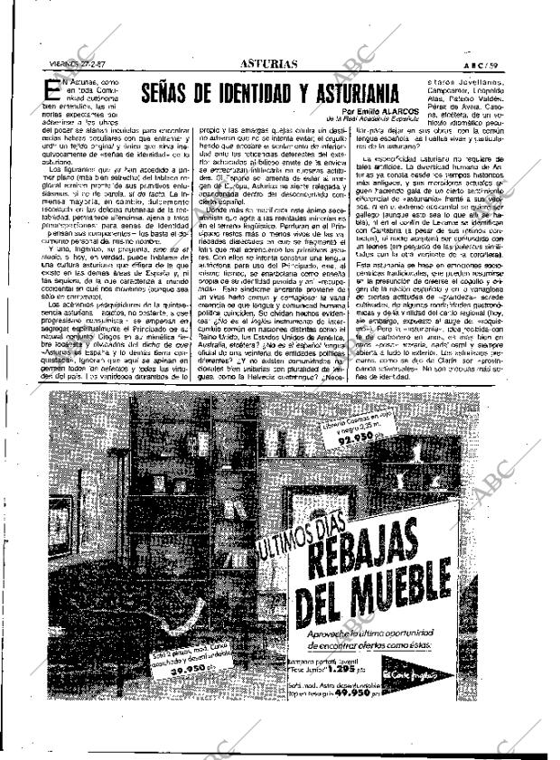 ABC MADRID 27-02-1987 página 59