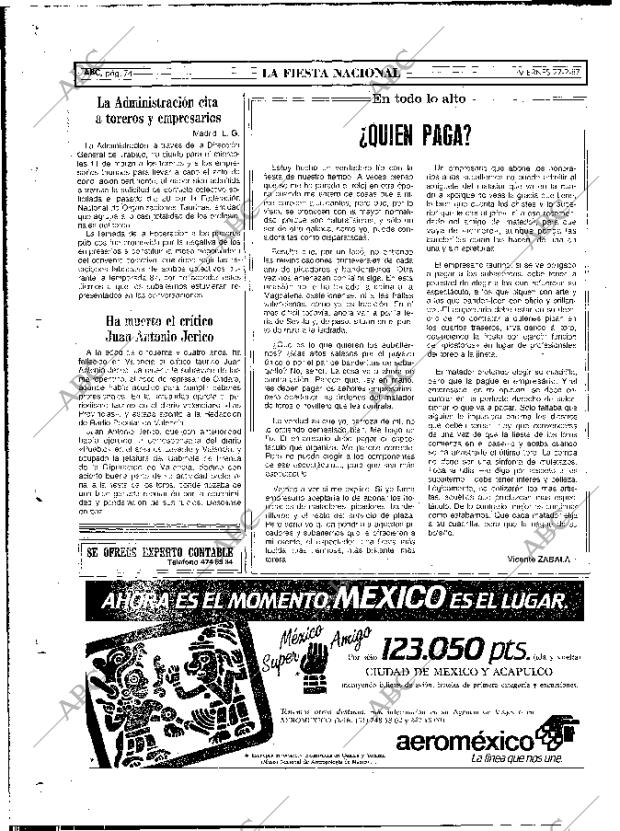 ABC MADRID 27-02-1987 página 74