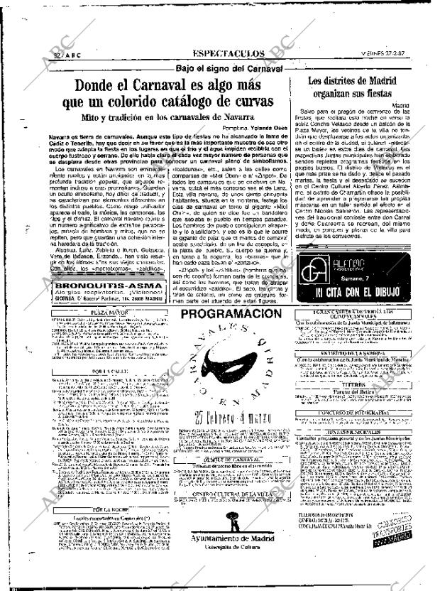 ABC MADRID 27-02-1987 página 82