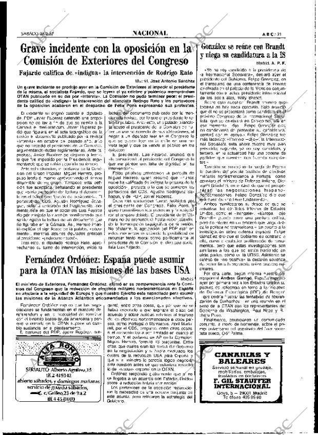 ABC MADRID 28-02-1987 página 21