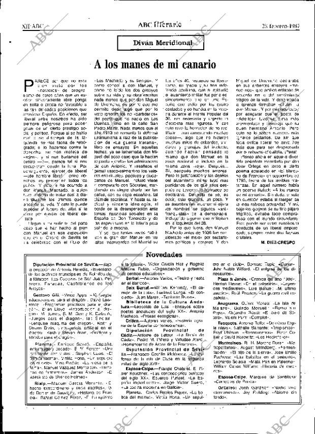 ABC SEVILLA 28-02-1987 página 50