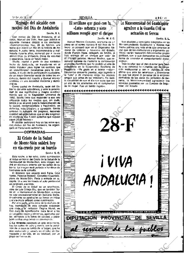 ABC SEVILLA 28-02-1987 página 53