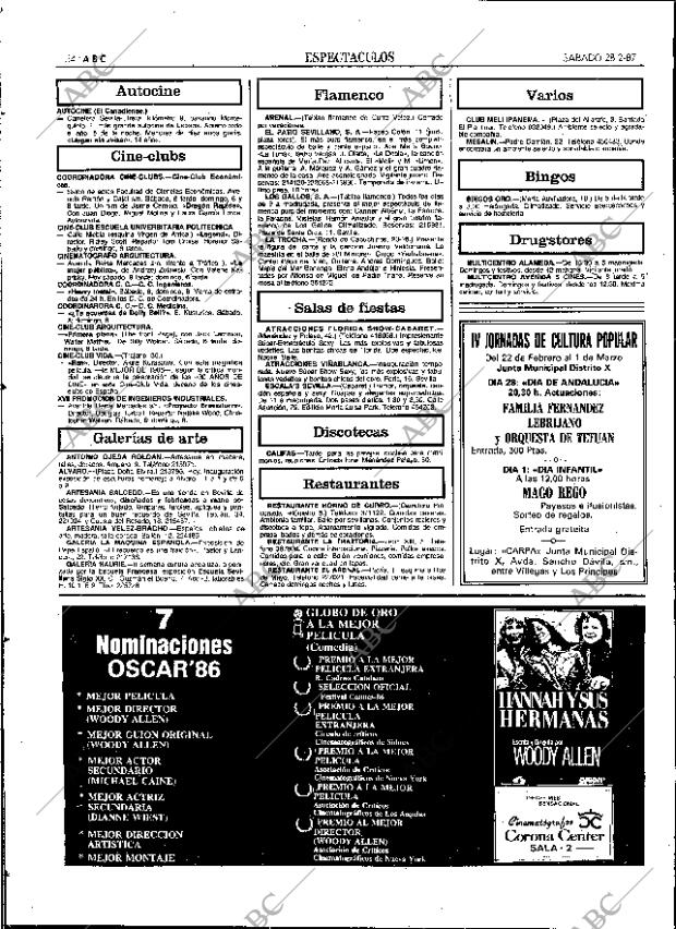 ABC SEVILLA 28-02-1987 página 66