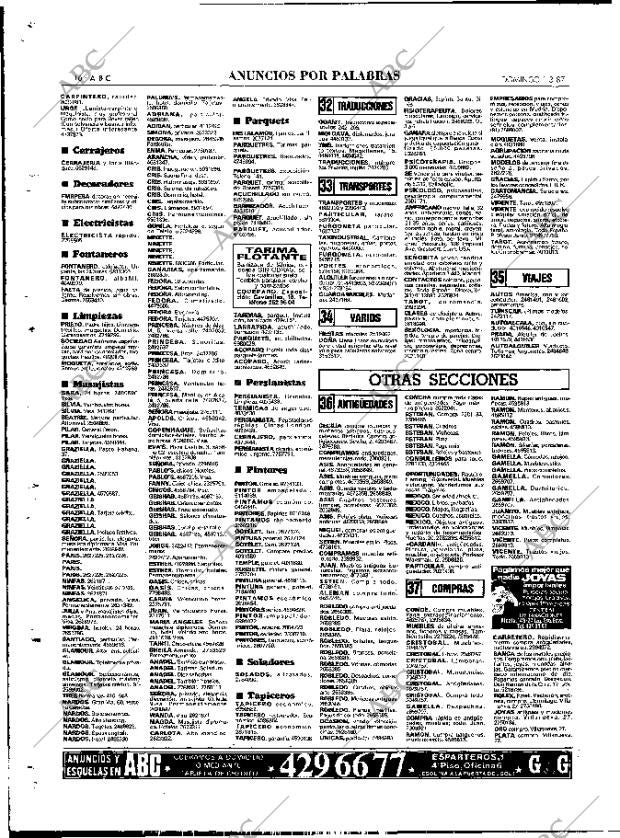 ABC MADRID 01-03-1987 página 116